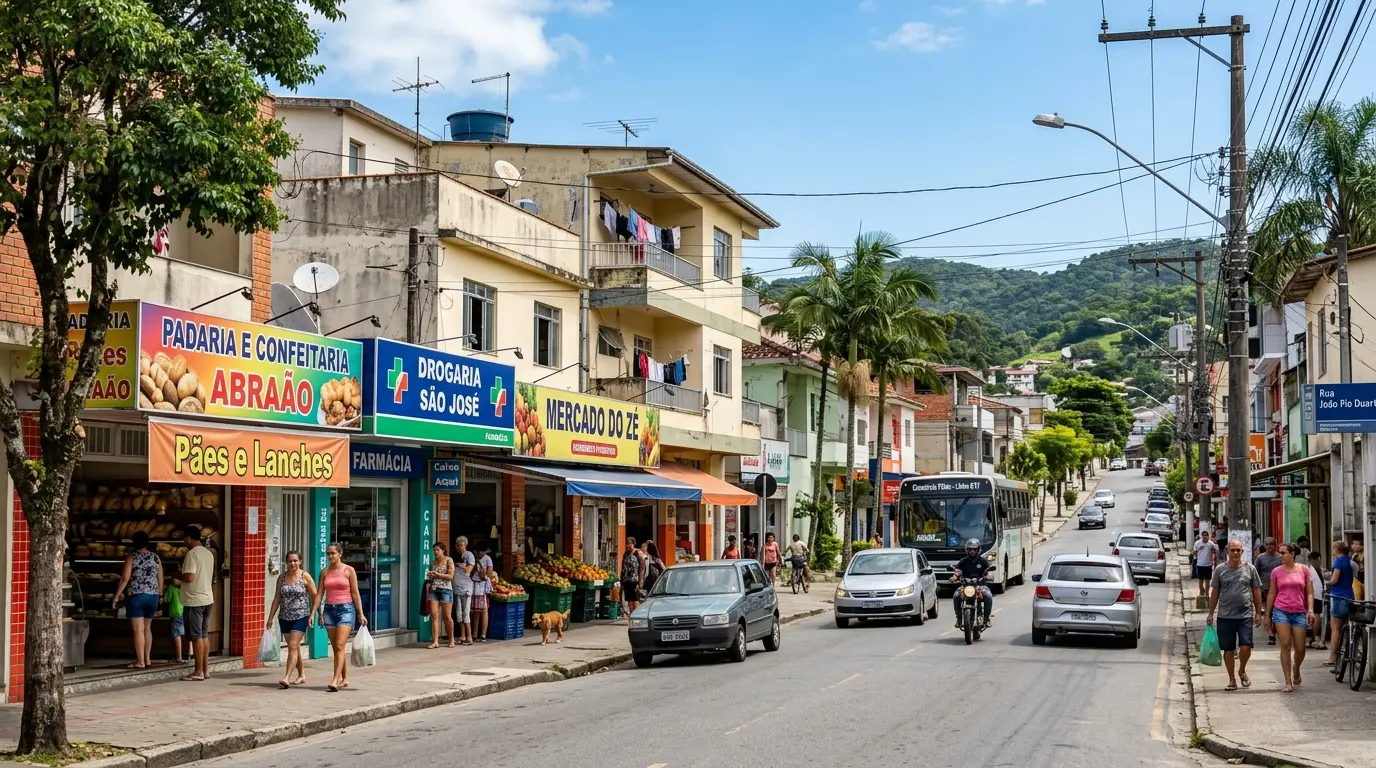 Praia no Jardim Atlântico com mar aberto e vegetação nativa de Florianópolis